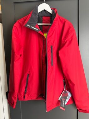 Helly Hansen Men's Bright Red Waterproof Raincoat